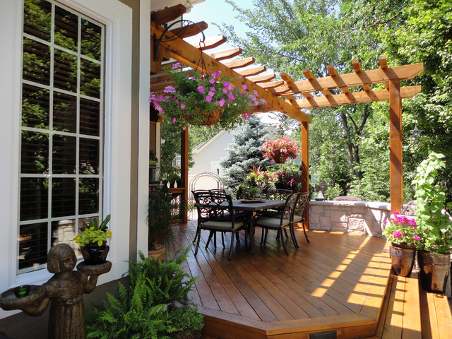 Overland Park Backyard Retreat - Transitional - Terrace - Kansas City - by Land Design Group 