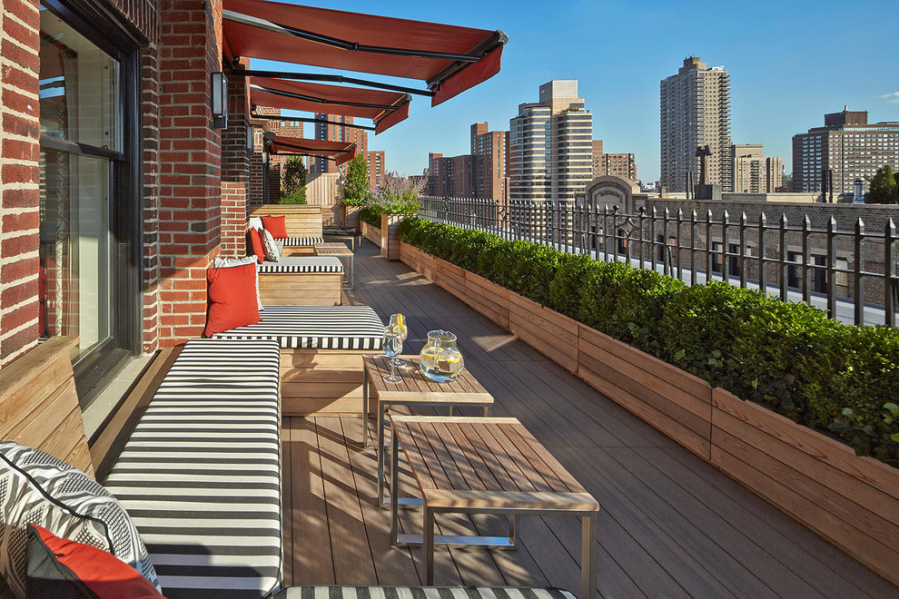 Design ideas for a classic terrace in New York.