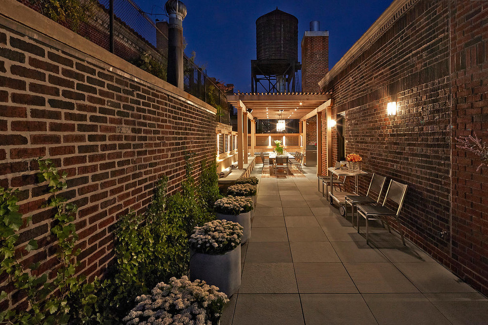 Park Ave Rooftop Traditional Deck New York by Hollander Design