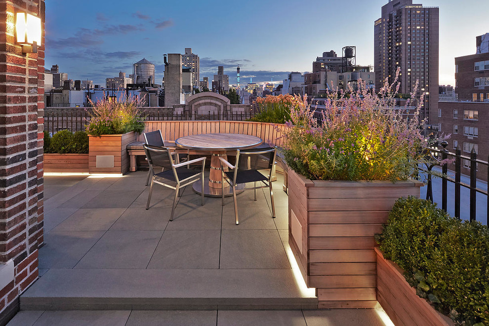 Park Ave Rooftop Traditional Deck New York by Hollander Design