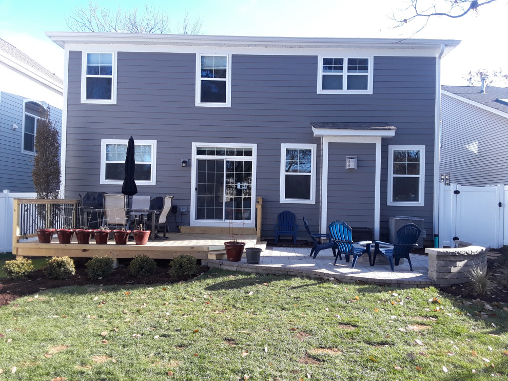 Patio & Deck Combination Project in Downers Grove, IL Traditional