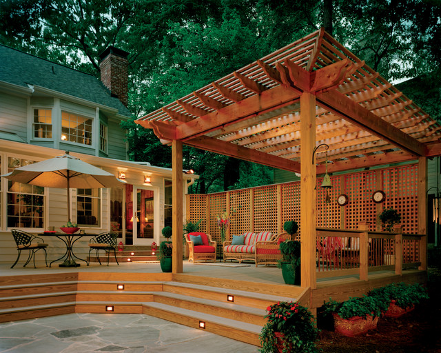 Pergolas - Traditional - Terrace - Atlanta - by Atlanta Decking & Fence  Co., Inc. | Houzz IE