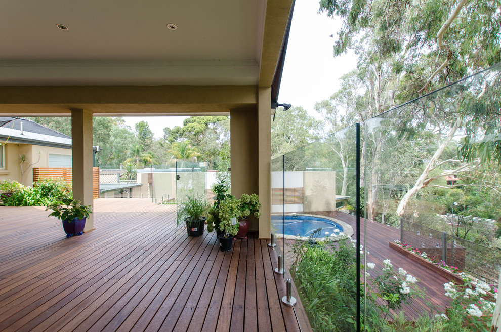 Design ideas for a mediterranean terrace in Adelaide.