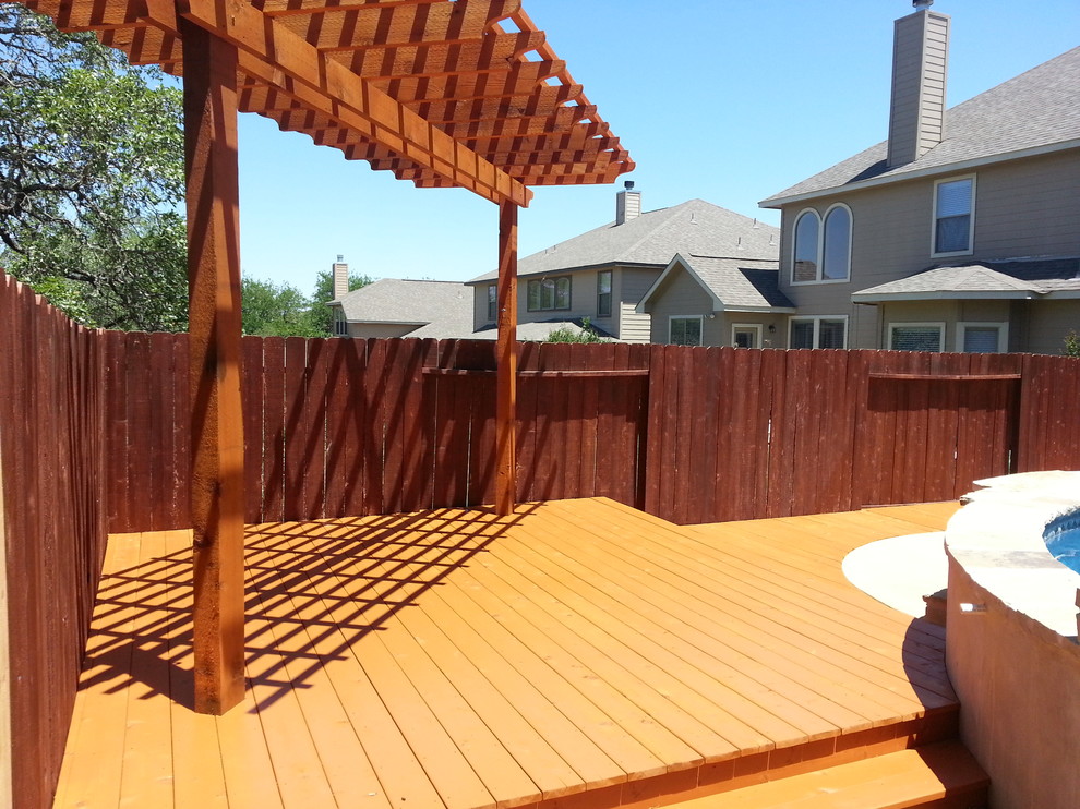 Poolside Deck Construction - San Antonio, Tx - Modern - Deck - Austin ...