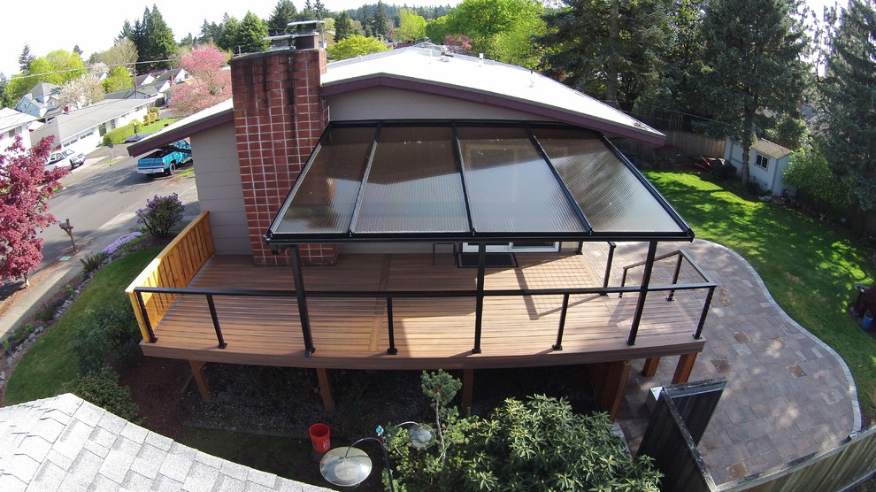 portland deck patio cover harscapes patio Contemporary Deck