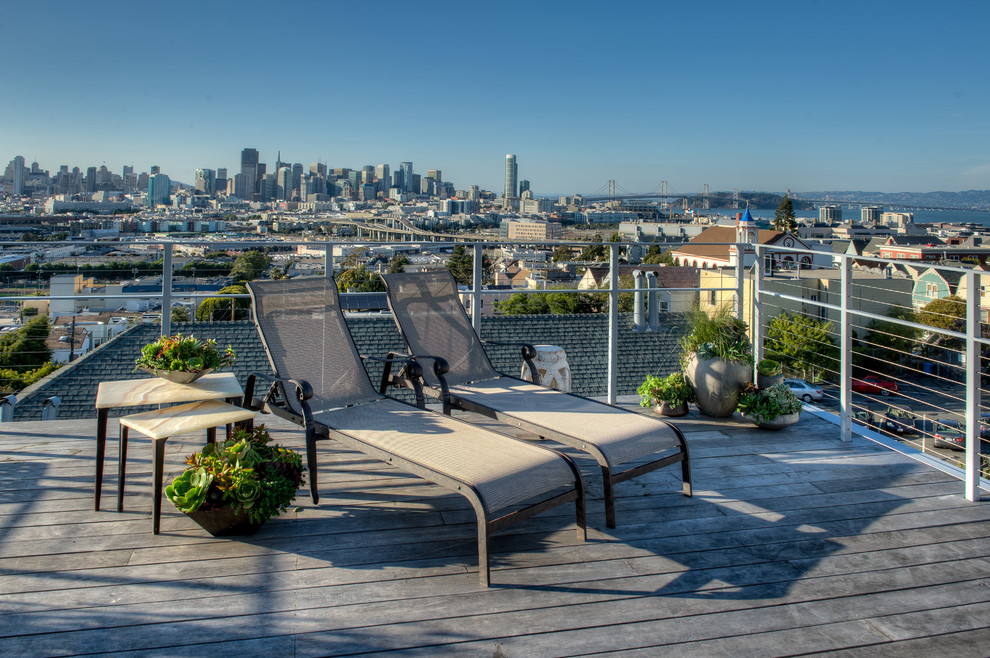 Inspiration for a contemporary terrace in San Francisco.