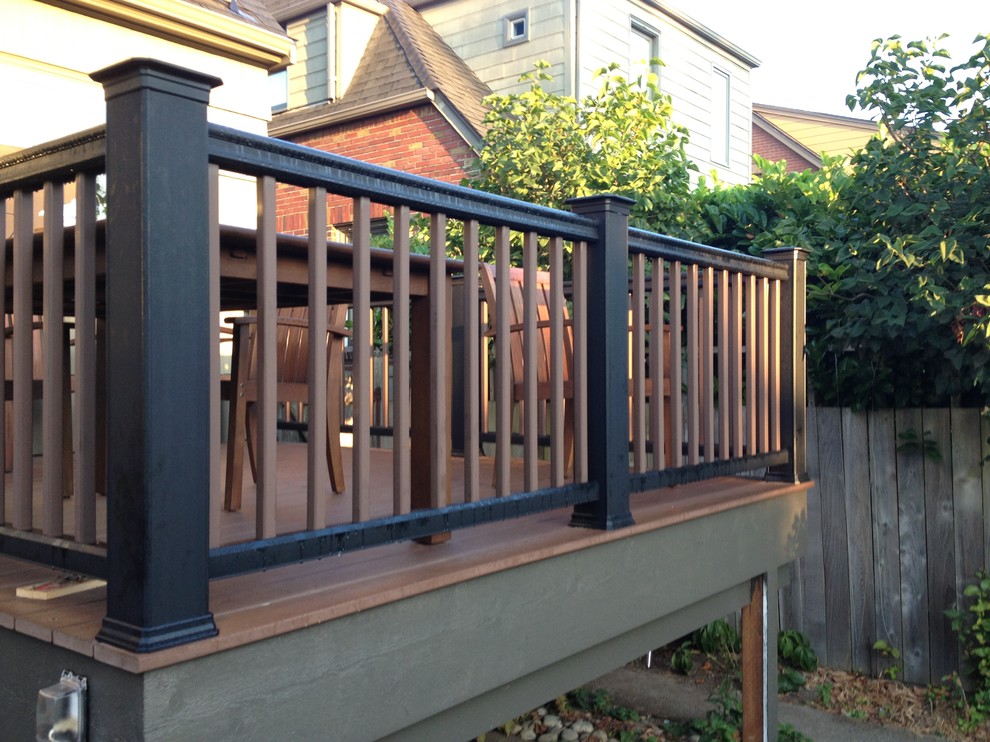 Railing Modern Deck Seattle by USI Custom Outdoor Living Houzz