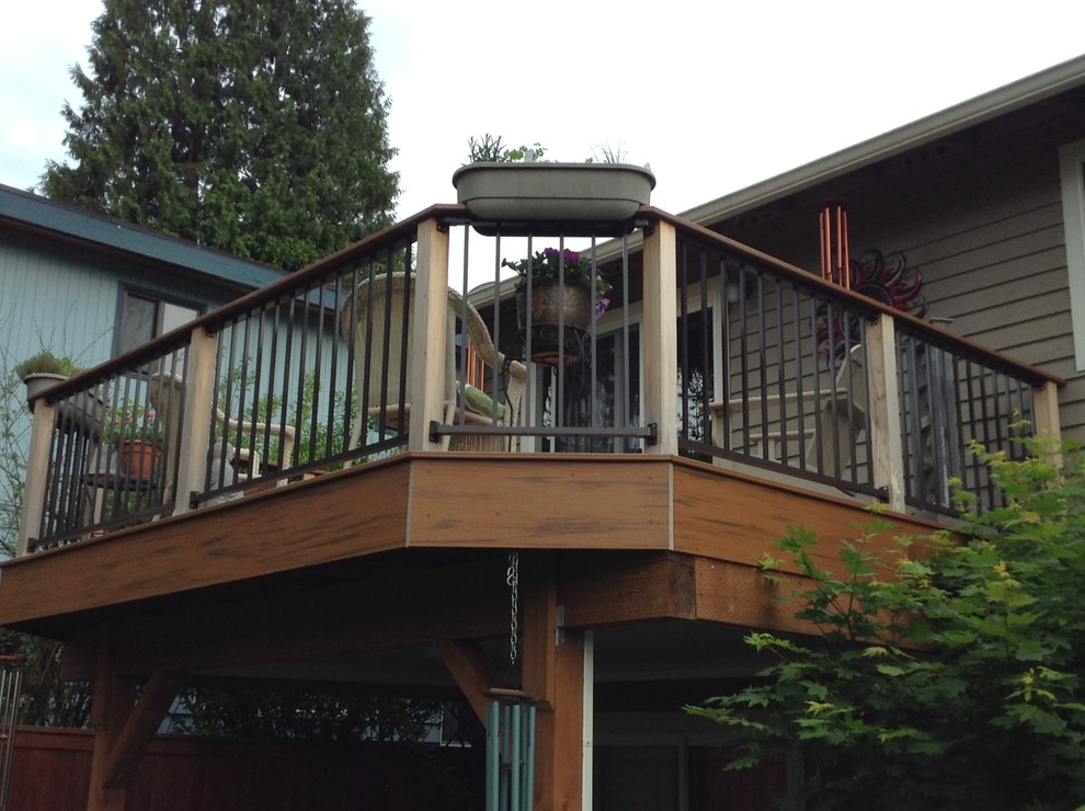 Railing Modern Deck Seattle by USI Custom Outdoor Living Houzz