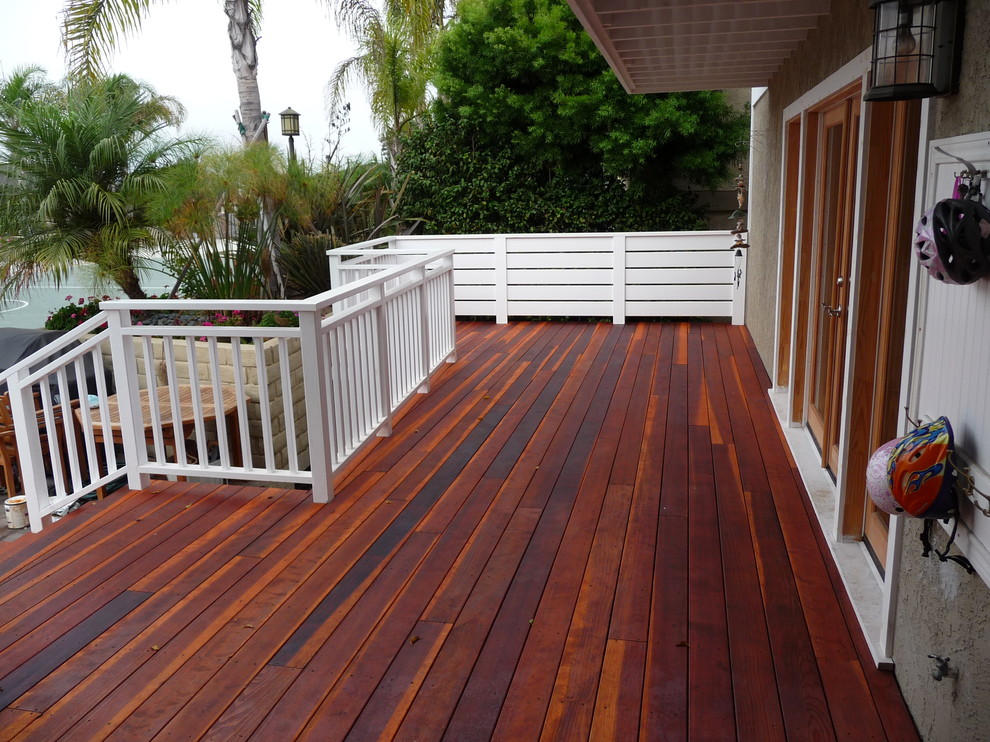 Redwood Deck, Manhattan Beach - Beach Style - Deck - Los Angeles - by ...