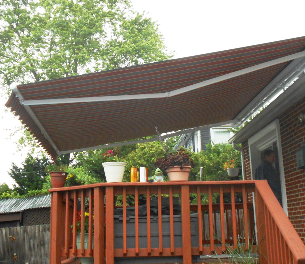 Retractable Awnings Rustic Deck Baltimore by A. Hoffman Awning