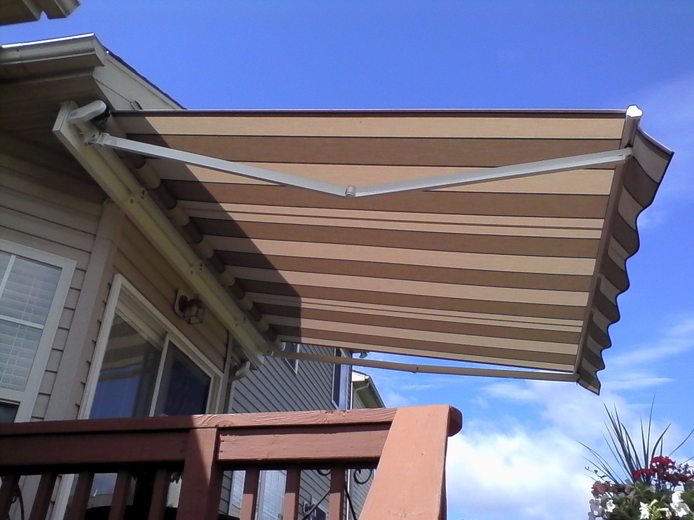 Retractable Awnings Rustic Deck Baltimore by A. Hoffman Awning