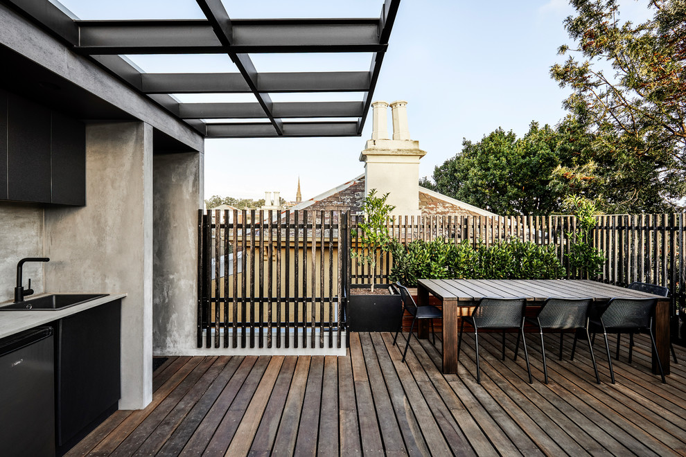 This is an example of a contemporary terrace in Melbourne.