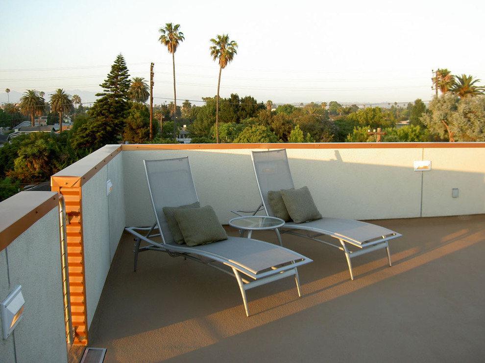 Exemple d'une terrasse moderne.