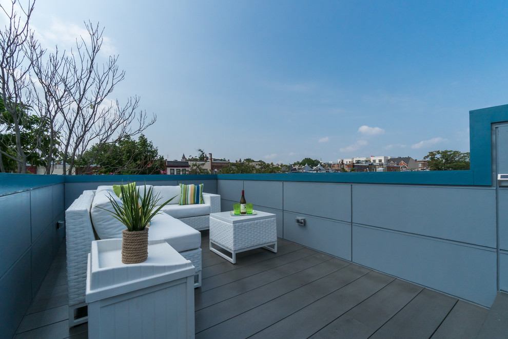 Roof Deck on Historic Row House - Contemporary - Deck - DC Metro - by ...