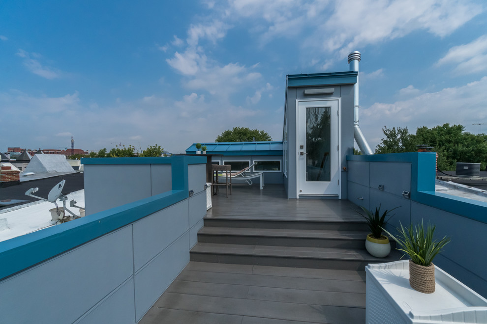 Roof Deck on Historic Row House - Contemporary - Deck - DC Metro - by ...