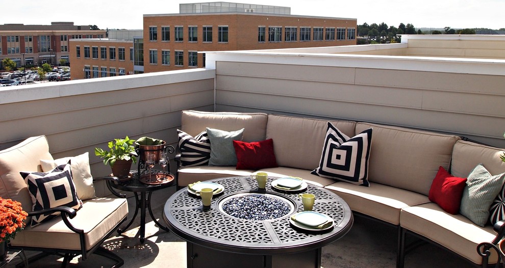 Rooftop Redesign Modern Deck Baltimore by Laura DePhillip Home