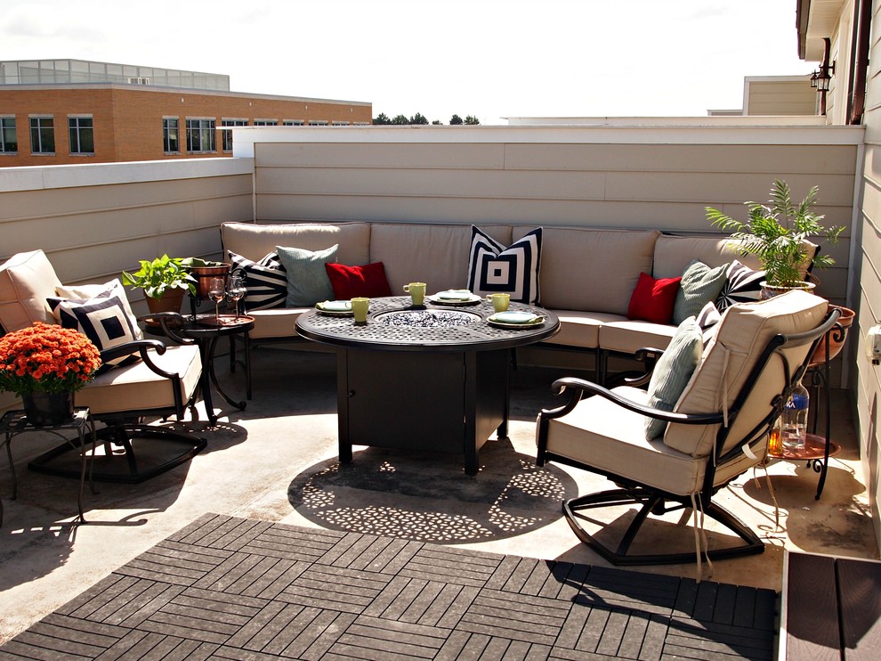 Rooftop Redesign Modern Deck Baltimore by Laura DePhillip Home