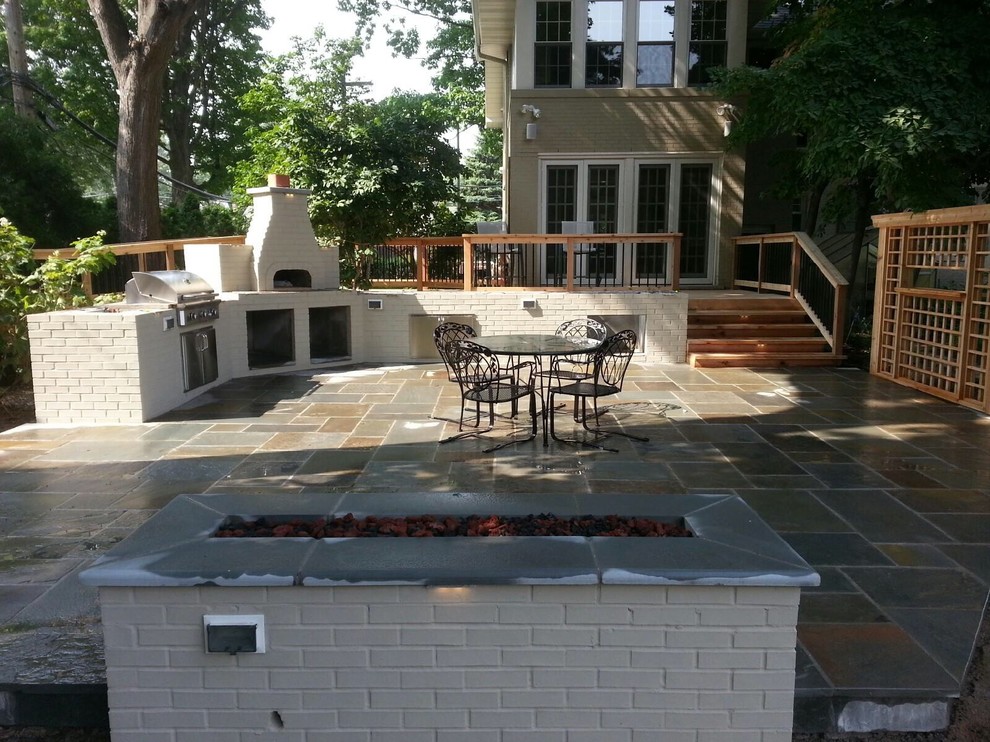 Royal oak pizza oven,patio Modern Patio Detroit by Spurlocks