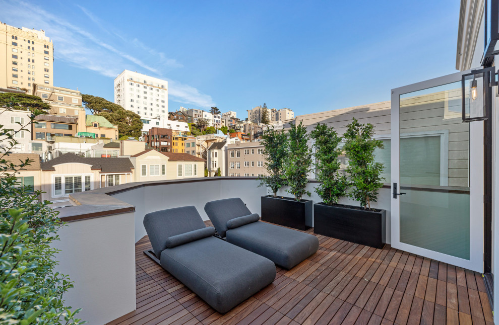 Klassische Terrasse in San Francisco
