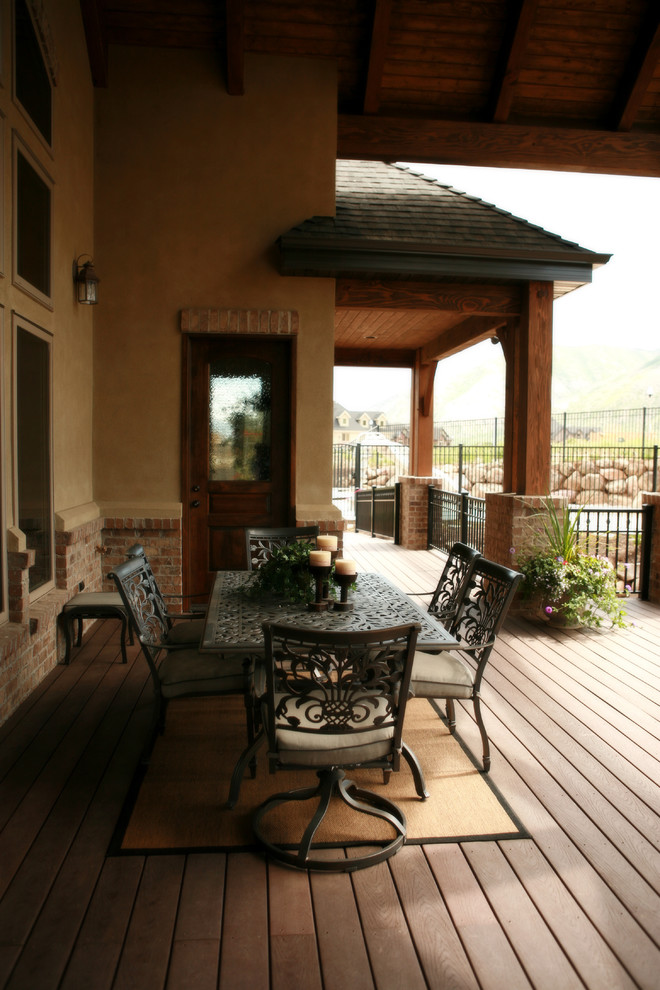 This is an example of a traditional terrace in Salt Lake City.