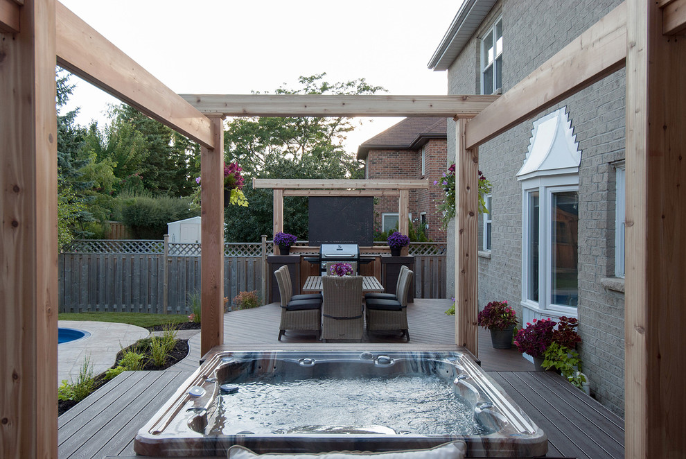 Inspiration for a transitional deck remodel in Toronto