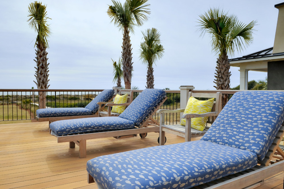 Inspiration for a tropical deck remodel in Charleston