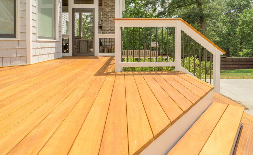 Sandy Springs Pool, Deck & Porch (Garapa) Craftsman Deck Atlanta
