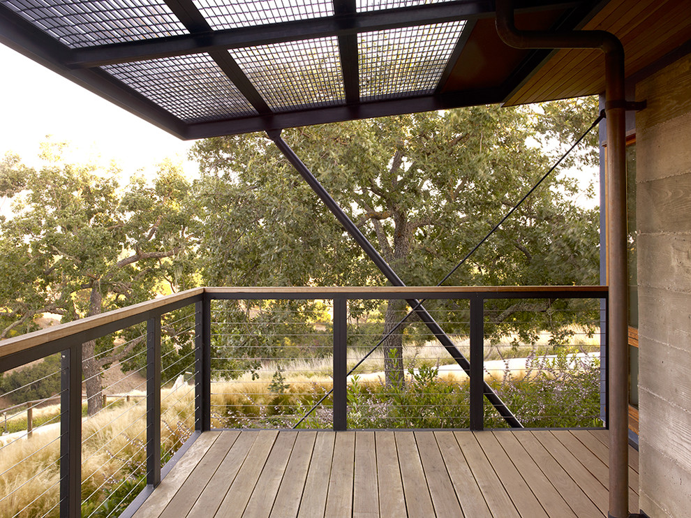 Photo of a contemporary terrace in Santa Barbara.