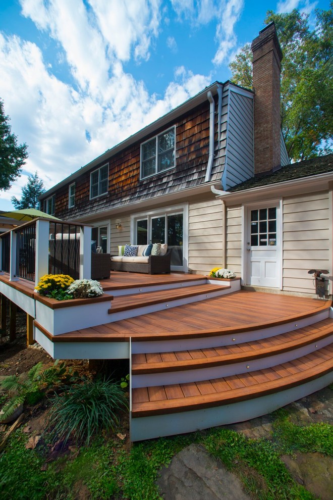 Screened Porch and Deck in Potomac, MD Transitional Deck DC Metro