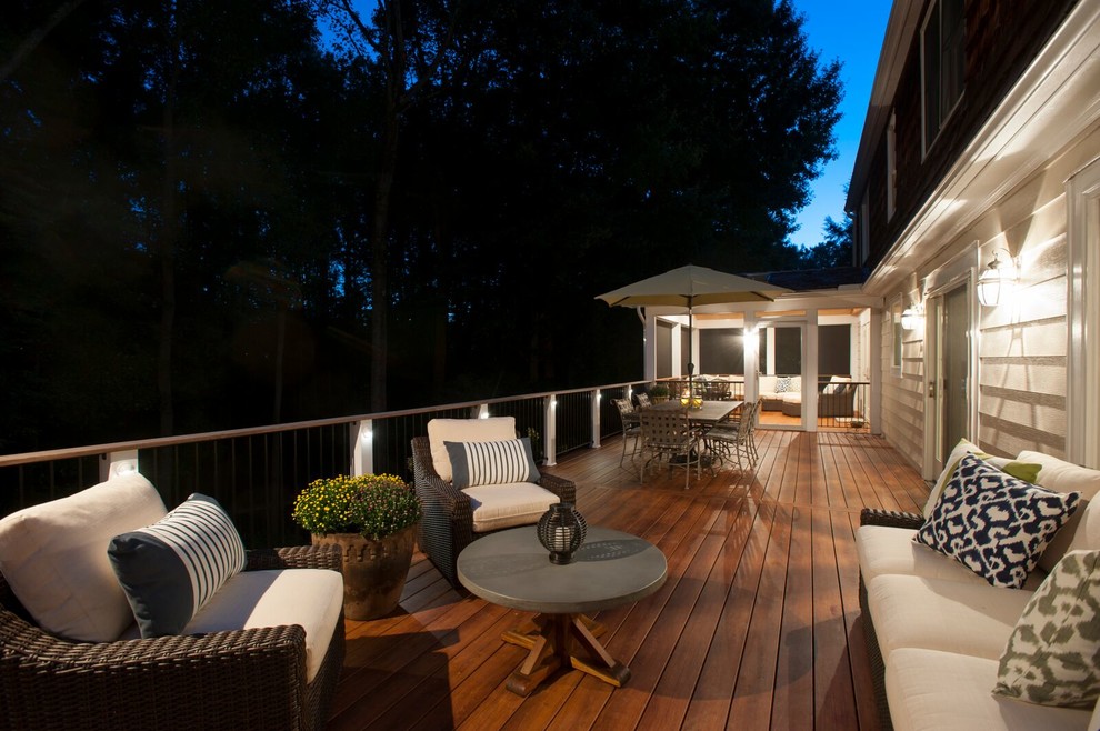 Screened Porch and Deck in Potomac, MD Transitional Deck DC Metro
