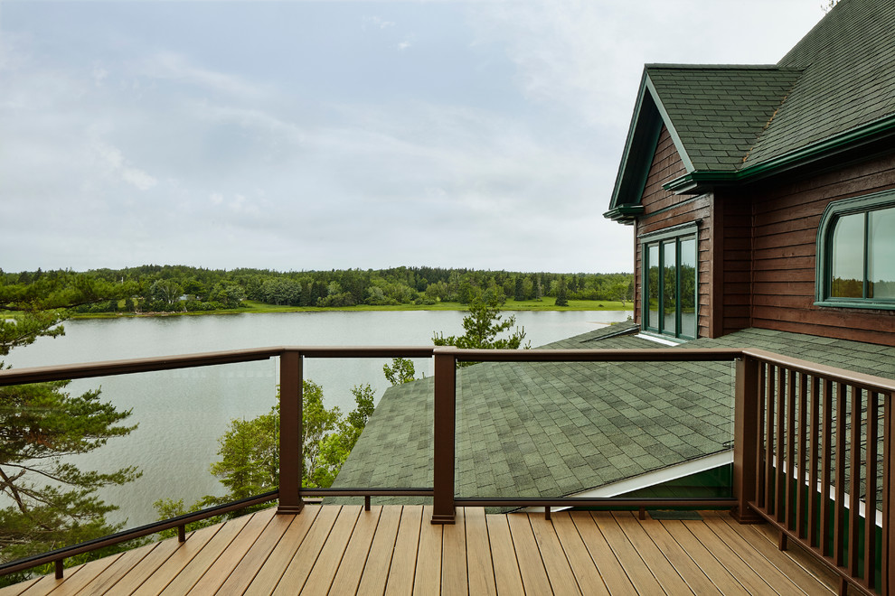 Screened Porch with Composite Decking Traditional Deck Other by