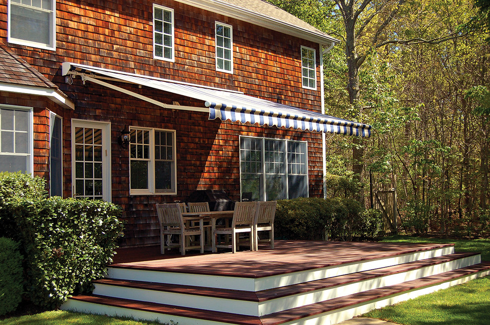 Series 8700 adds style to this home Traditional Deck Portland Maine by NuImagePro