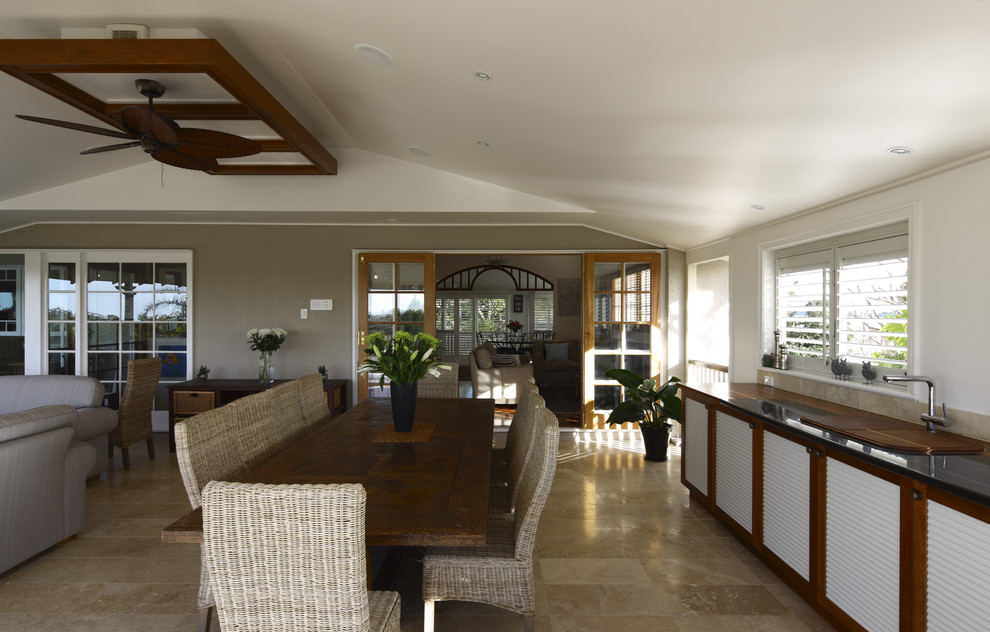 Inspiration for an expansive traditional dining room in Brisbane.