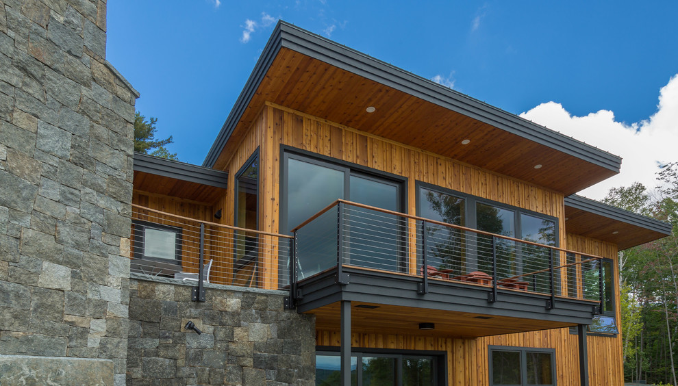 Ski House in the Woods - Modern - Deck - Other - by Viewrail | Houzz