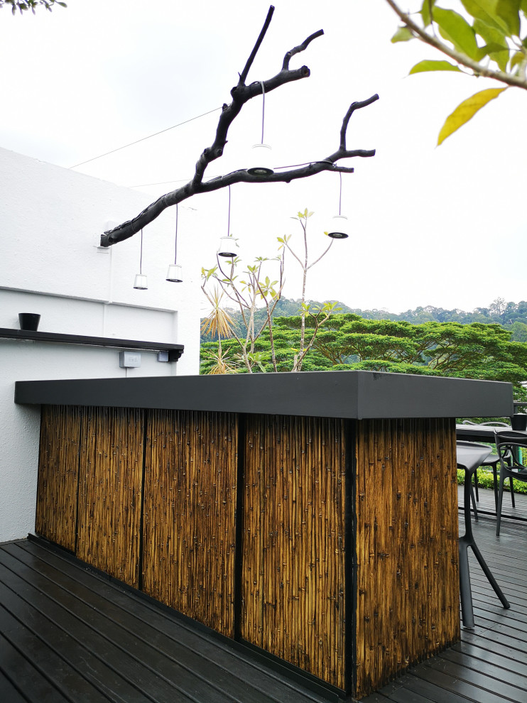 This is an example of an eclectic terrace in Singapore.