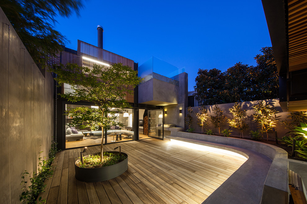 This is an example of a contemporary terrace in Melbourne.