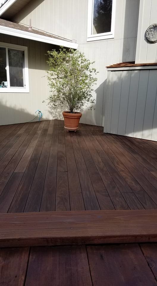 Staining Brazilian Hardwood Deck San Francisco by McElroy