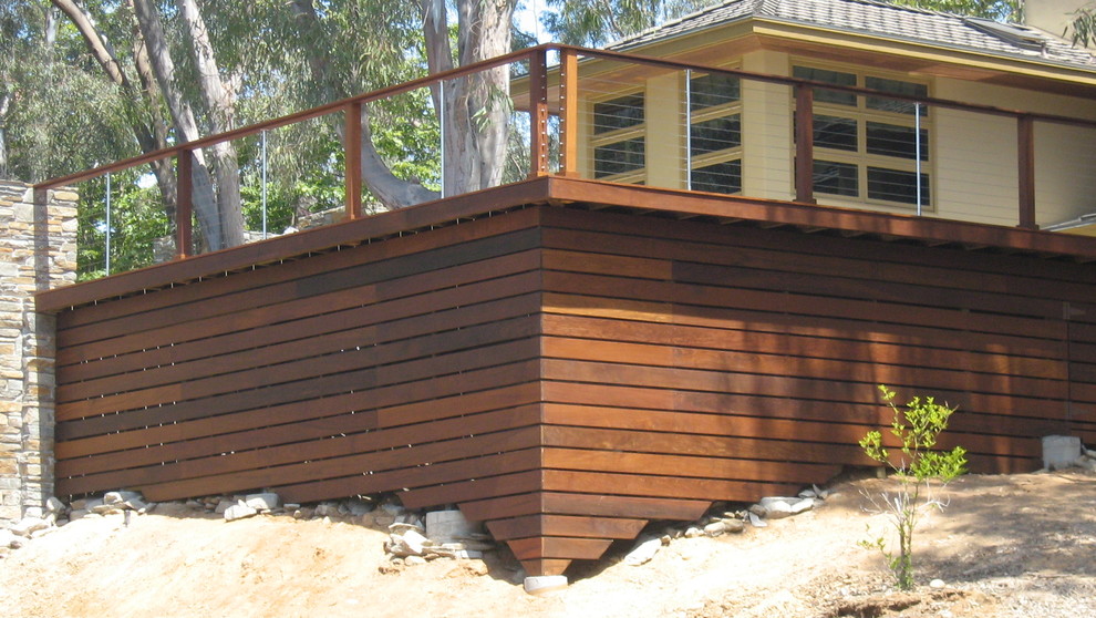 Inspiration for a contemporary deck remodel in San Diego
