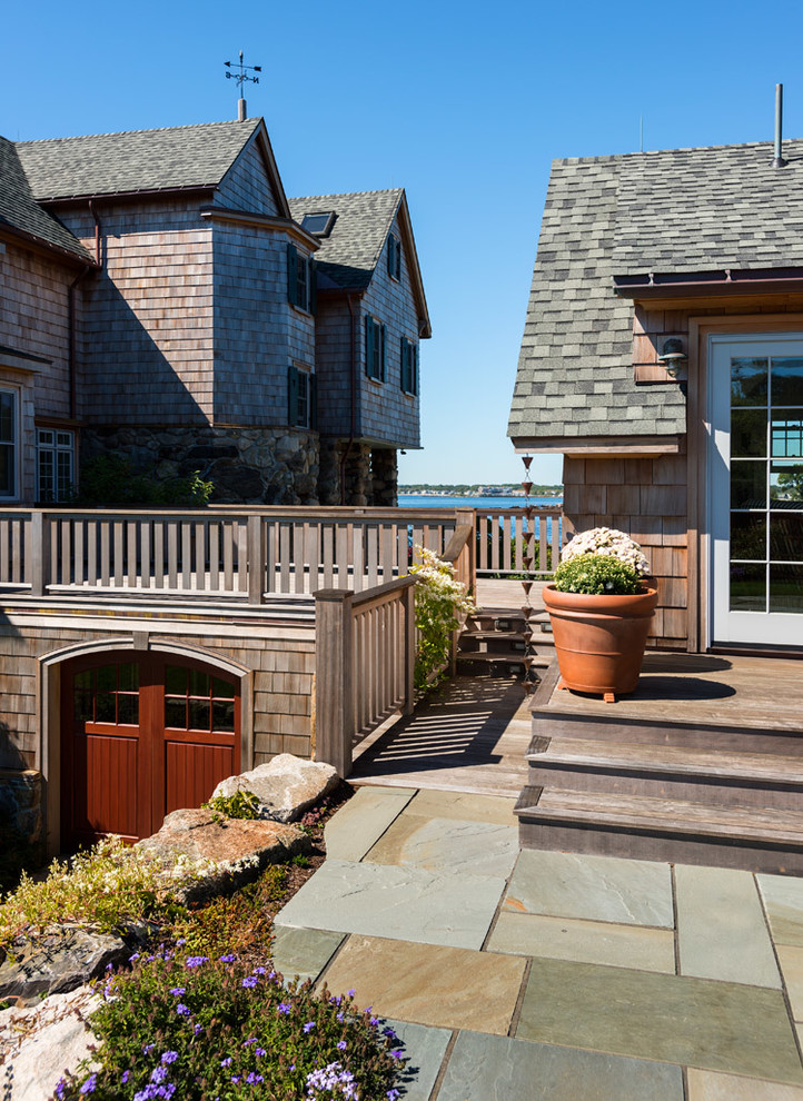 Example of a beach style deck design in Portland Maine