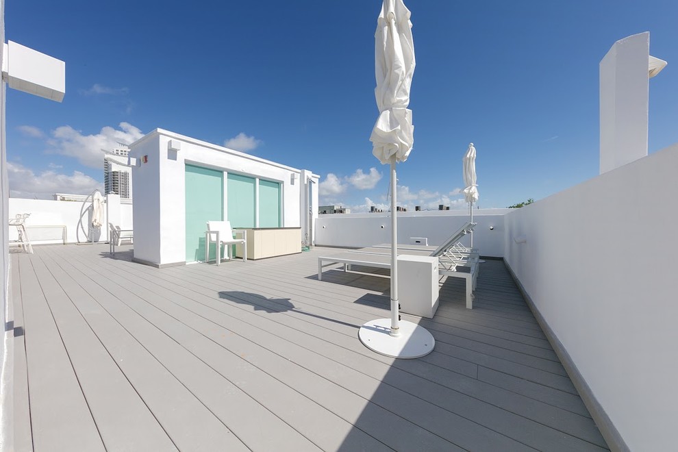 Foto de terraza minimalista extra grande sin cubierta en azotea