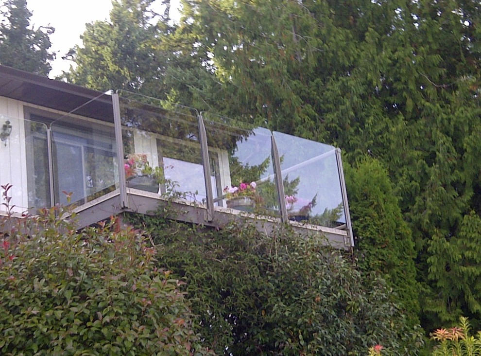 Exemple d'une terrasse tendance.