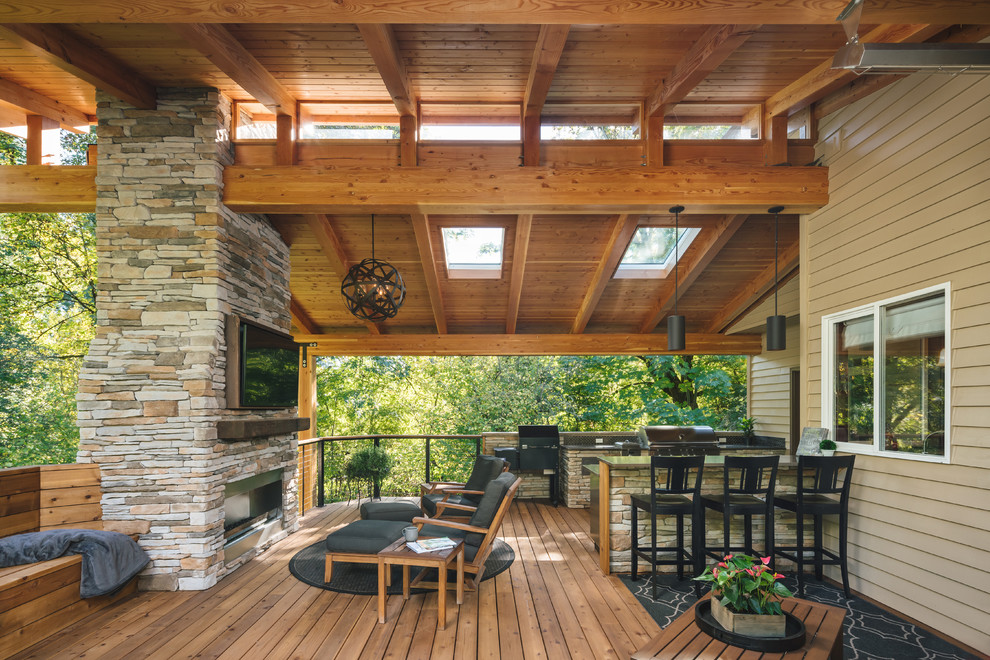 Sweetbriar Outdoor Kitchen Contemporary Deck Portland by Neil