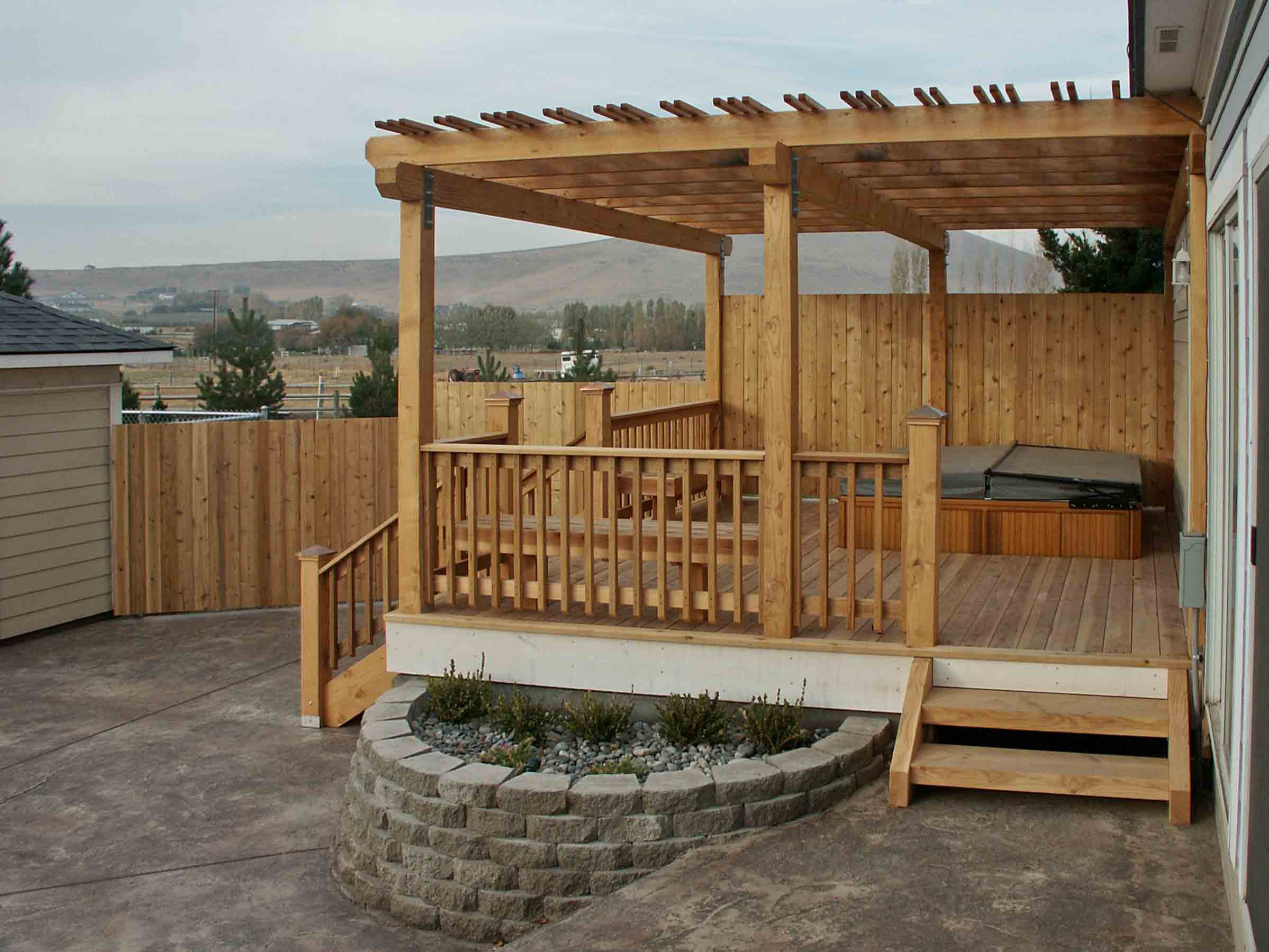 dog kennel under deck