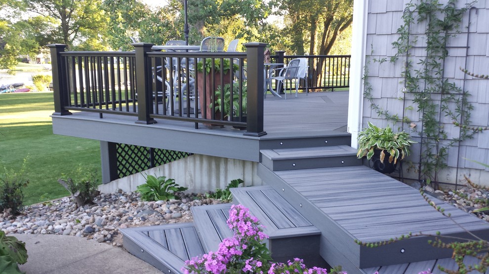 The Triangle Deck Eclectic Terrace Grand Rapids by Pristine Decks & Design Houzz IE
