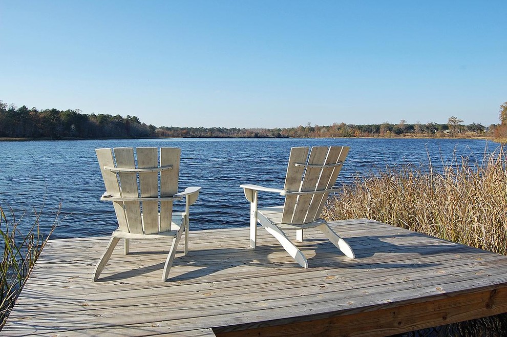 Idée de décoration pour une terrasse marine.