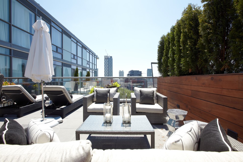 Thompson Residences Penthouse Suite - Contemporary - Deck - Toronto ...