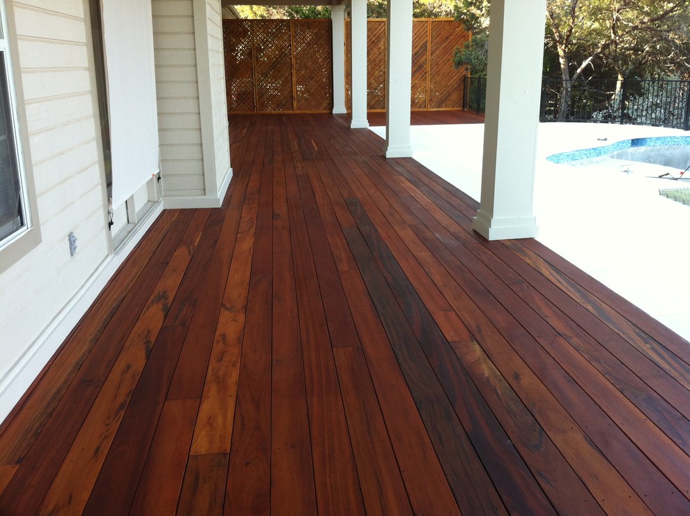 Tigerwood Brazilian Hardwood Deck - Traditional - Deck - Austin - by ...
