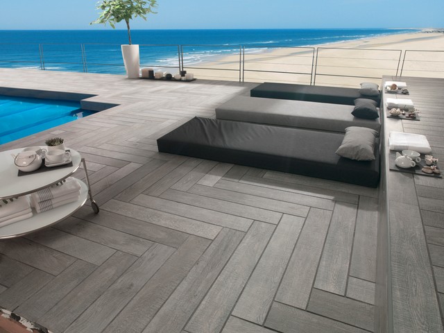 Timber Look Tiles - Oxford Antracita - Contemporary - Terrace - Perth - by  Ceramo Tiles | Houzz IE