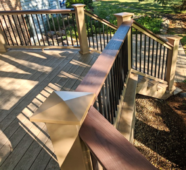 TimberTech Brownstone Railing Deck Chicago by OnDeck Houzz AU