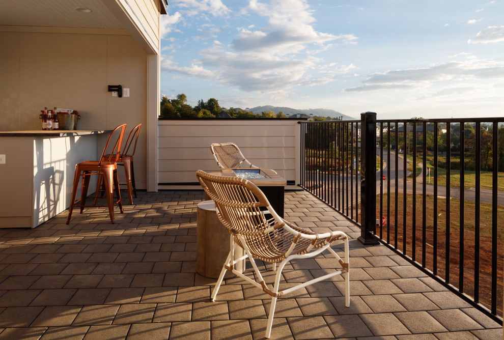 Townhome with Rooftop Deck Transitional Deck Other by Southern Development Homes Houzz